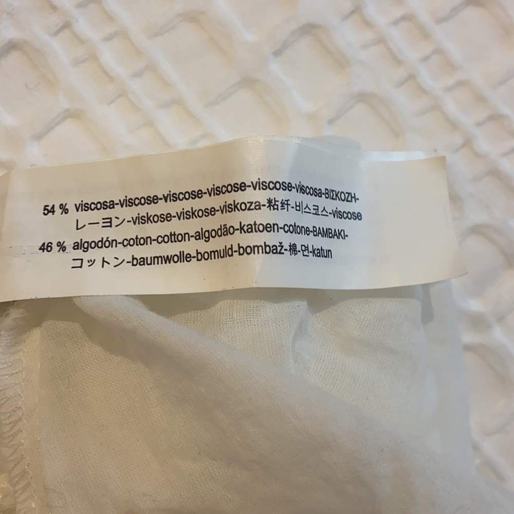 SOLD Zara Trafaluc White Lacey Wrap Dress - Picture 7 of 9